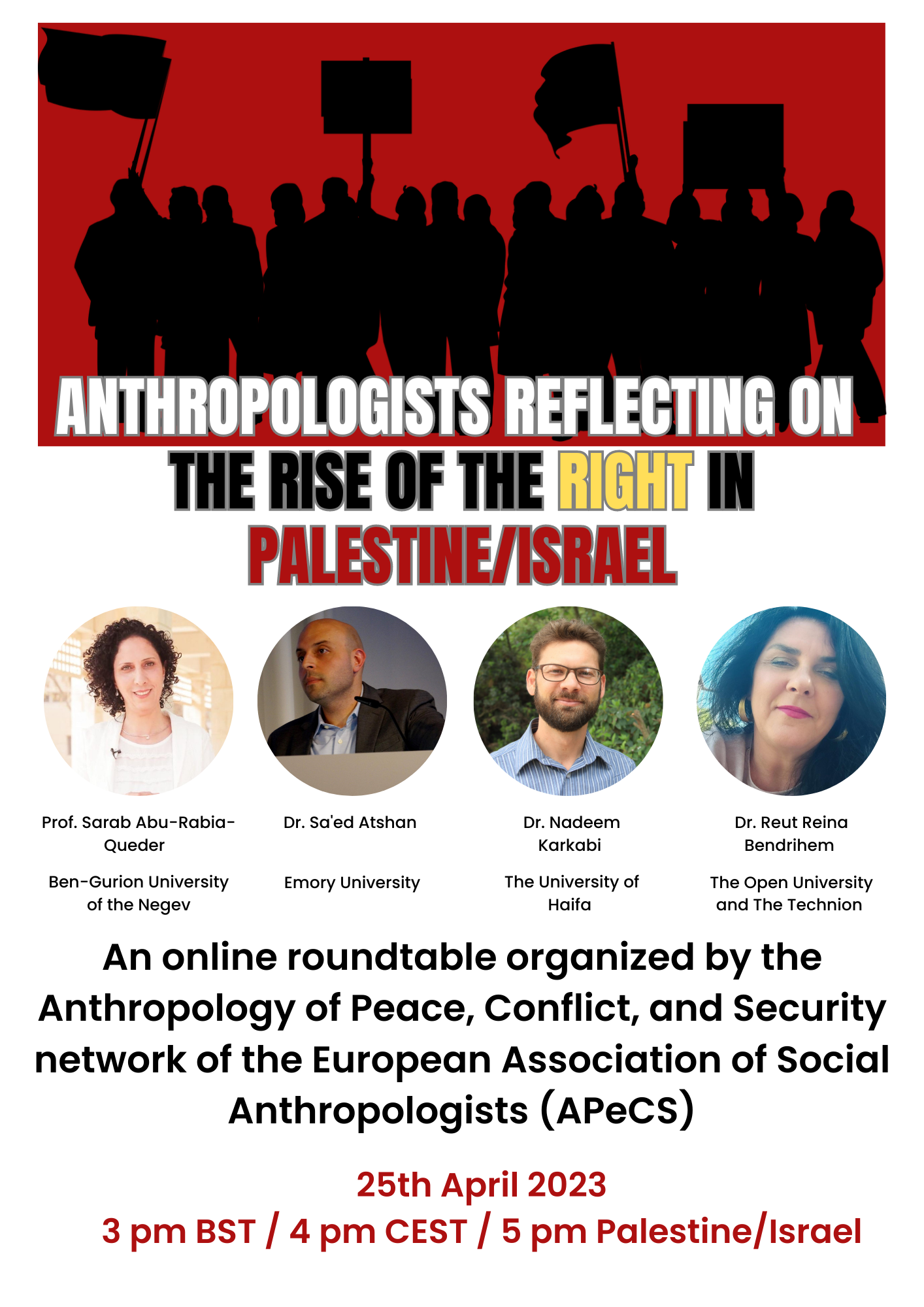 Anthropologists reflecting on the rise of the right in Palestine/Israel