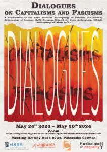 Poster for Anthropological Dialogues on Capitalisms and Fascisms series