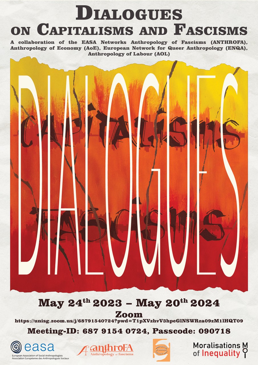 Poster for Anthropological Dialogues on Capitalisms and Fascisms series