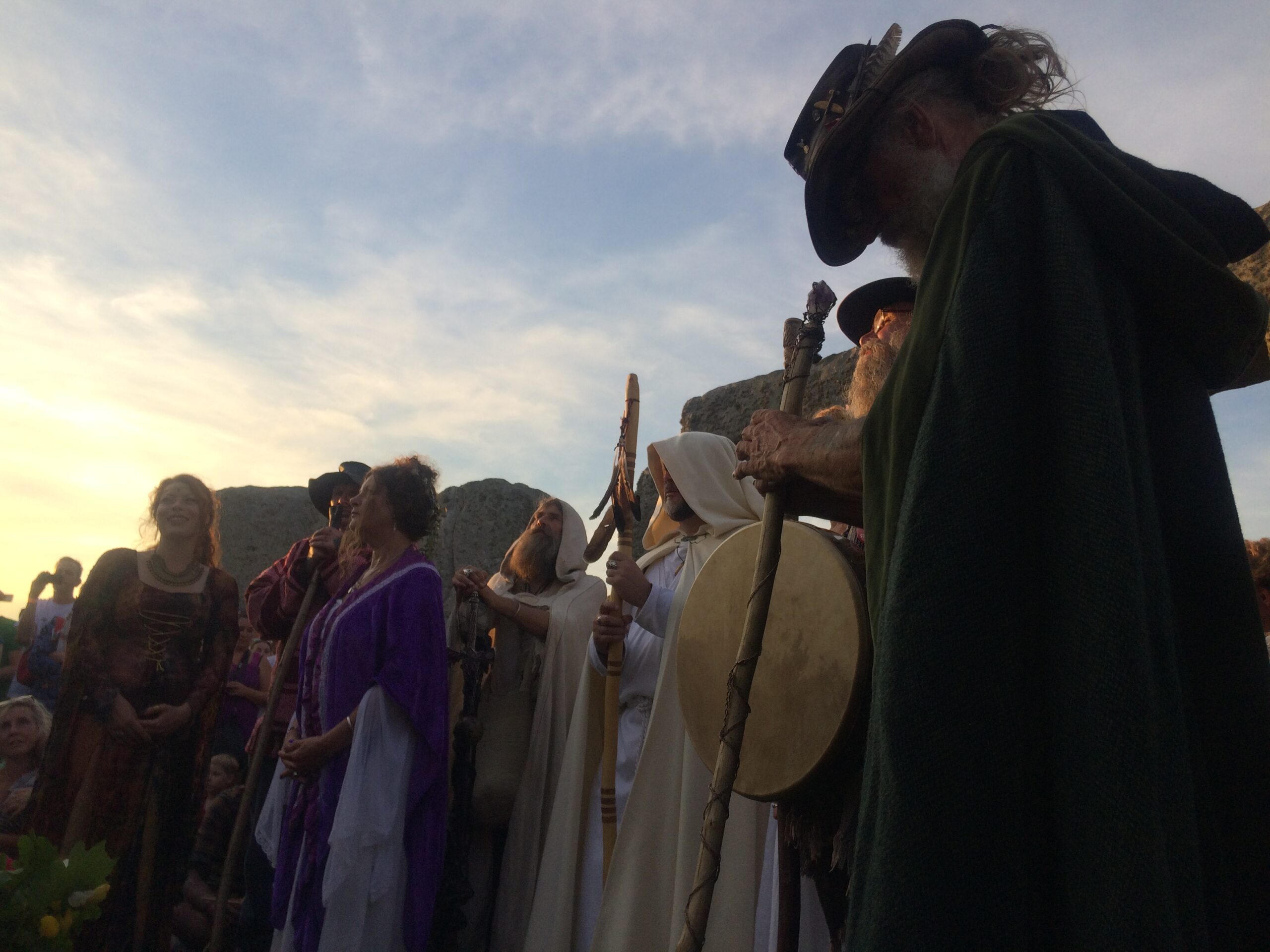 Celebrating Summer Solstice in Stonehenge by Yael Dansac