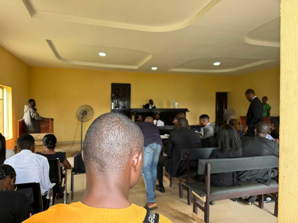 Amotekun Court is a special magistrate court where cases filed by Amotekun are prosecuted in Akure, Ondo State. (Date: 11-10-2023) .