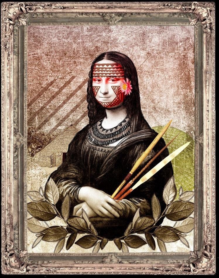 Gioconda Kunhã \ Mona Lisa Kunhã, Denilson Baniwa. Courtesy of the artist